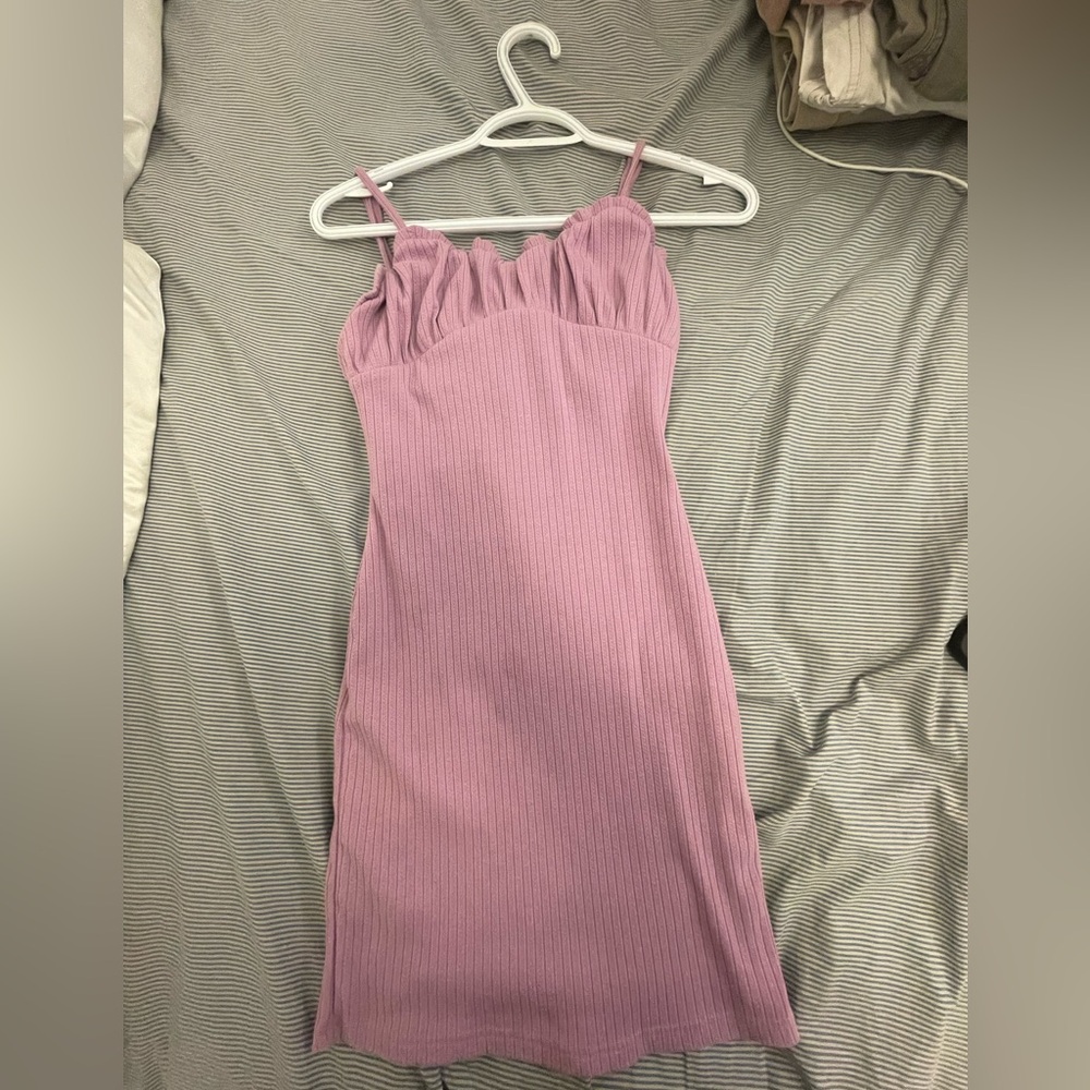 Purple mini dress